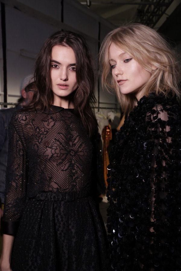 Front row & backstage at Jenny Packham Fall/Winter 2015-16