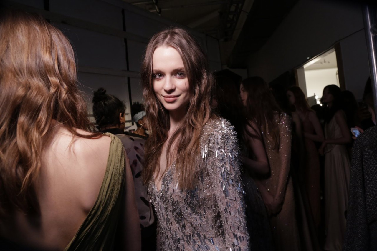 Front row & backstage at Jenny Packham Fall/Winter 2015-16